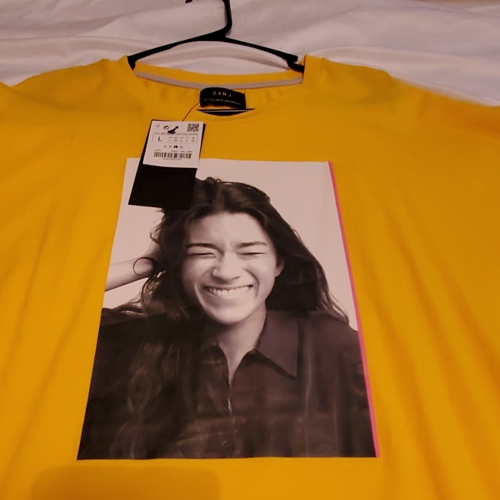 ZARA Men's Tee Shirt size large tall - Picture 2 of 6